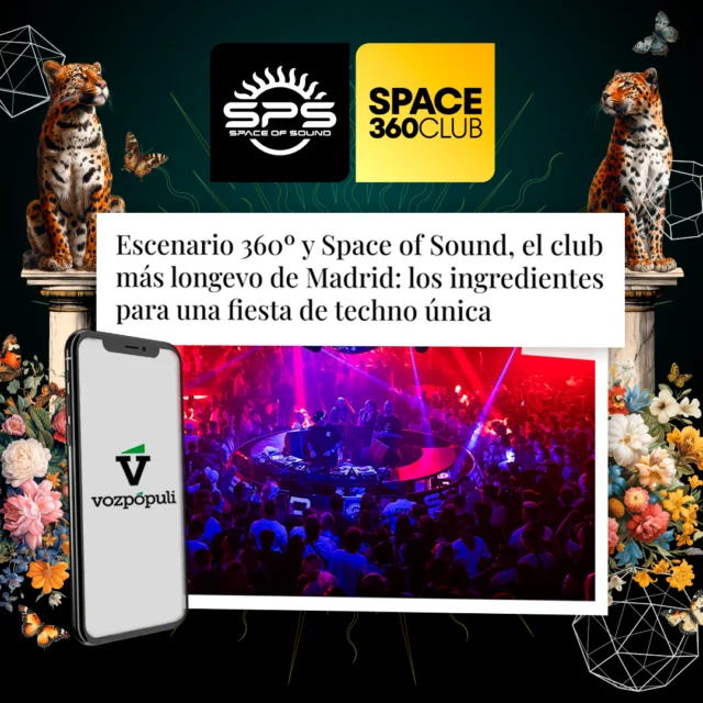 Para qué negarlo... ¡fue un fiestón! 🫶 Los medios de prensa se hacen eco de nuestro evento Space Of Sound |  The Real 360º Club del pasado Sábado 12 de octubre.

#SPS #SonidoSpace #DayAndNight #SpaceOfSound #LabTheCLUB #TheReal360Club #RoundStage