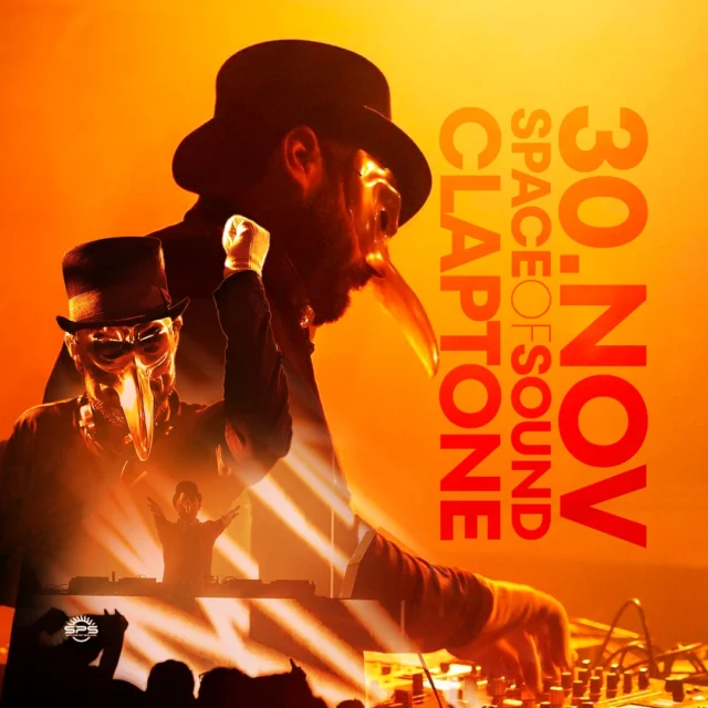 House, techno y música disco mezclados magistralmente lo ha convertido en uno de los artistas más respetados y reconocidos del circuito internacional.

Siguiente cita Space Of Sound: 📍Sábado 30 Noviembre con el siempre enigmático Claptone., un verdadero ícono de la escena electrónica actual.

Hazte ya con tus Entradas en https://nft.spaceofsound.com/checkout/f24a38a3-768c-11ef-9d90-0659cc9b9b15

#SPS #SonidoSpace #DayAndNight #SpaceOfSound #LabTheCLUB #Claptone